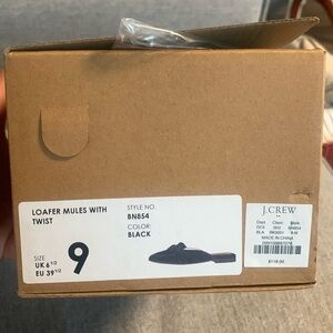 New J.Crew Black Loafers